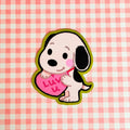 Luv U Snoopy Sticker