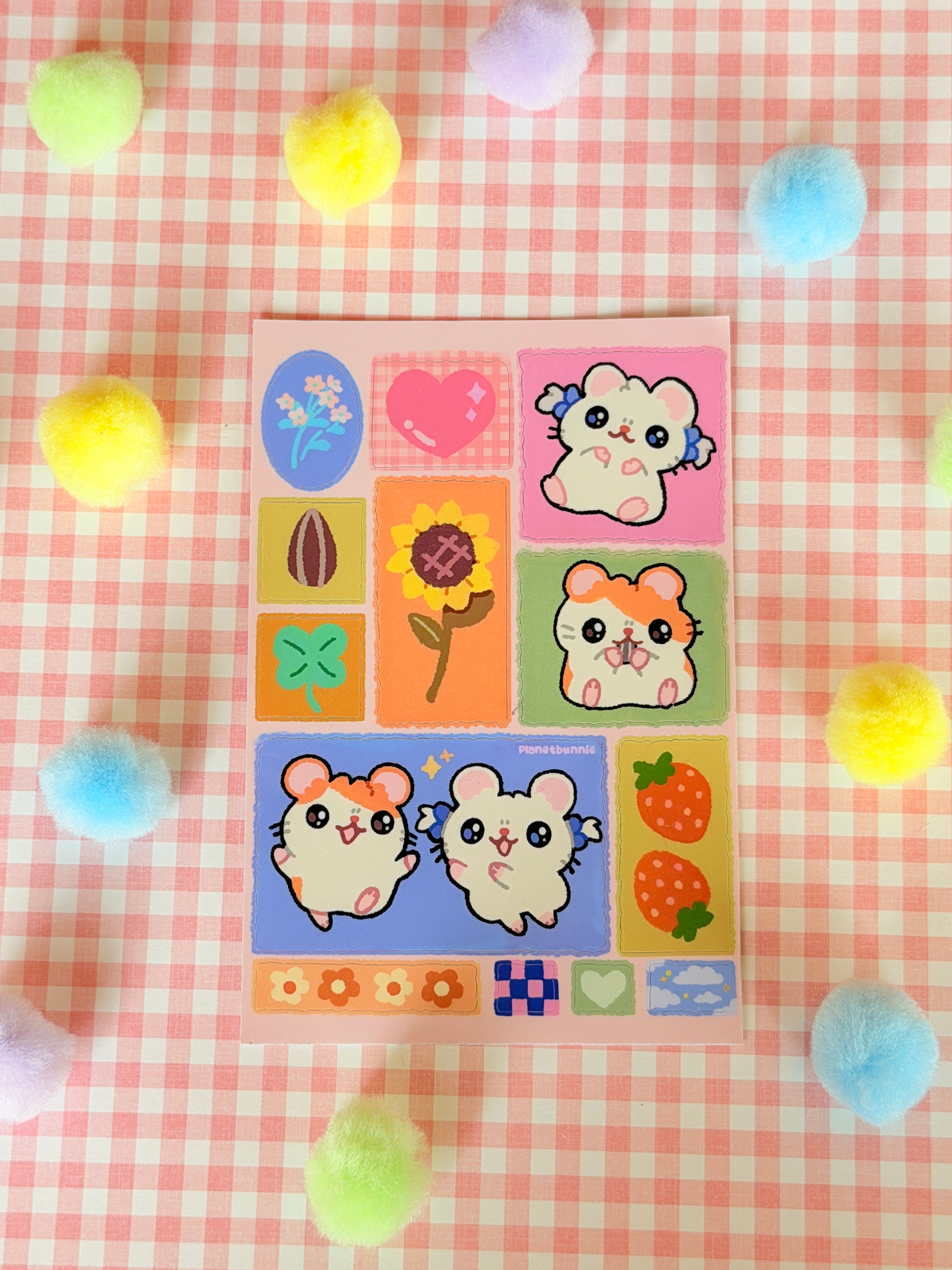 Hamtaro Sticker Sheet