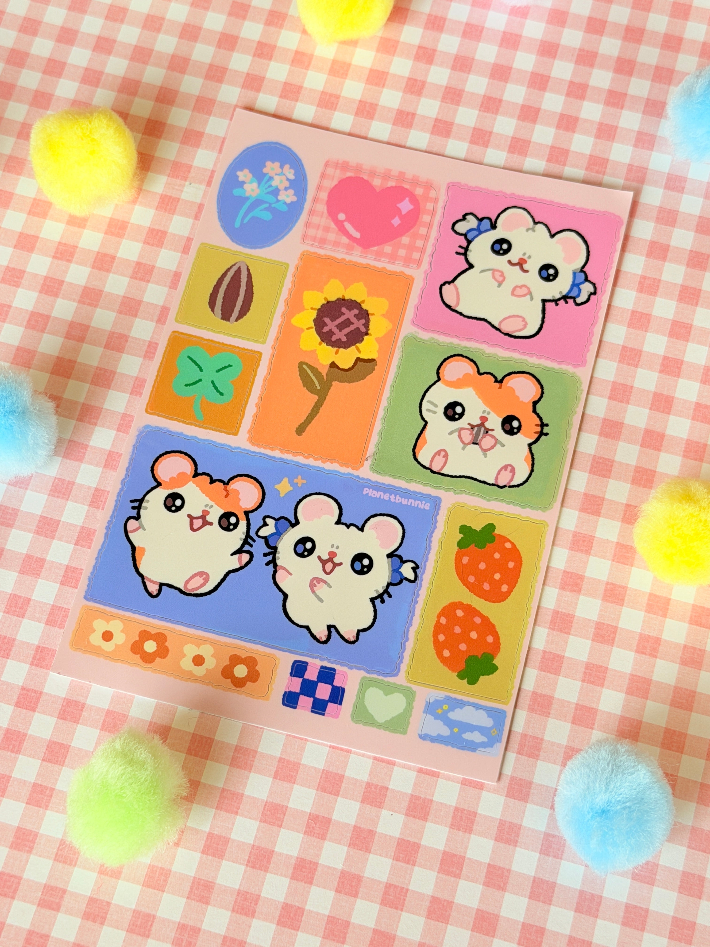 Hamtaro Sticker Sheet
