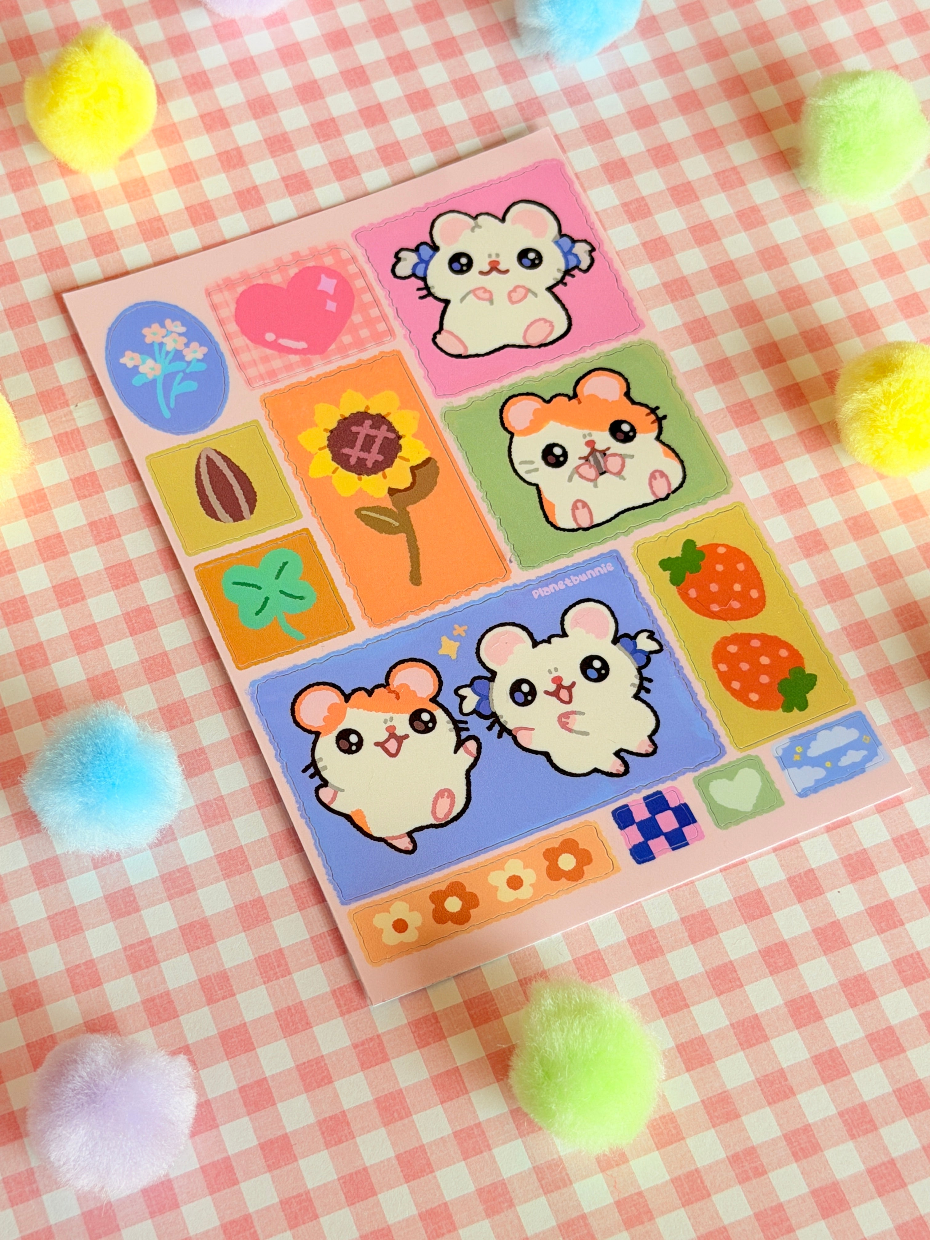 Hamtaro Sticker Sheet