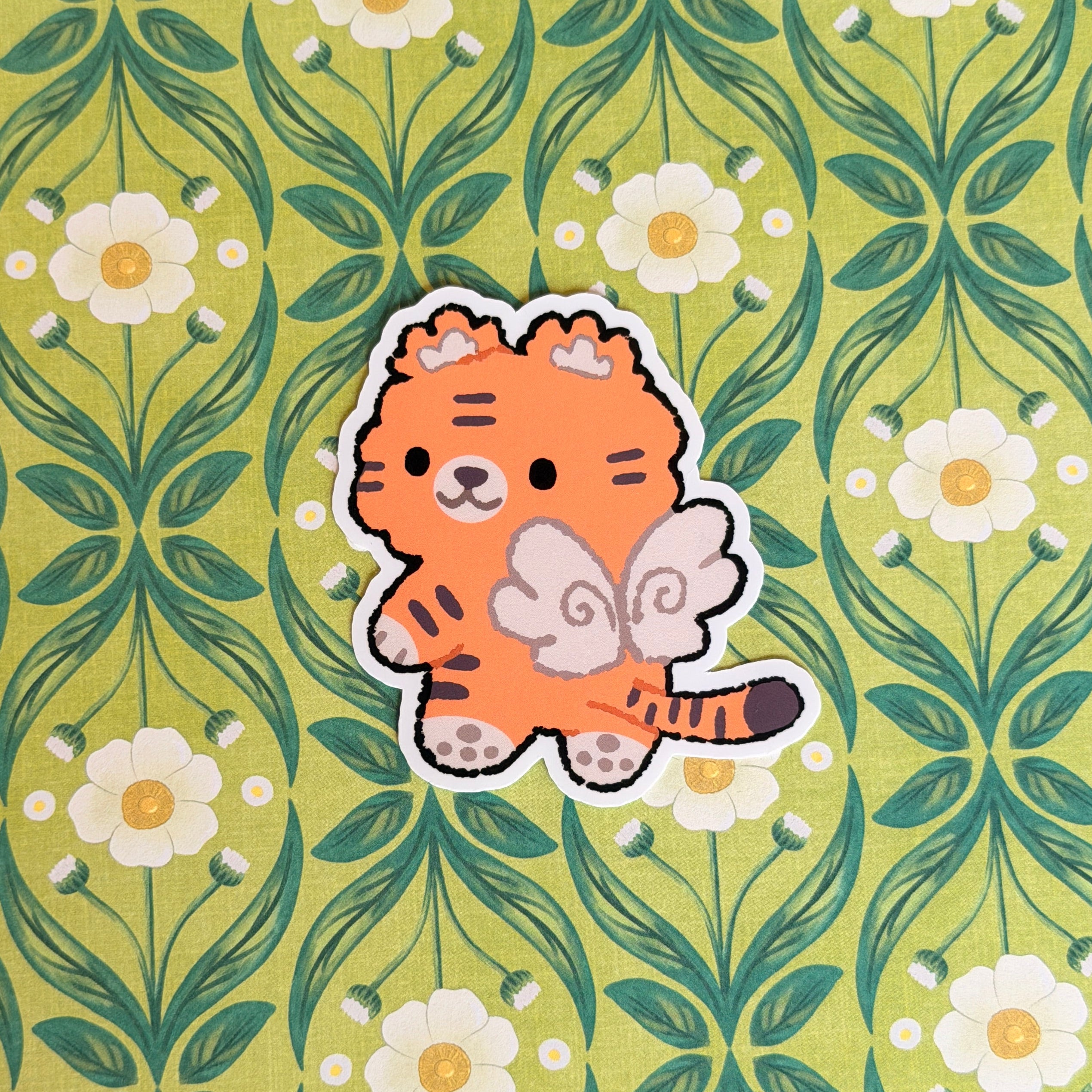 Tiger Angel Sticker