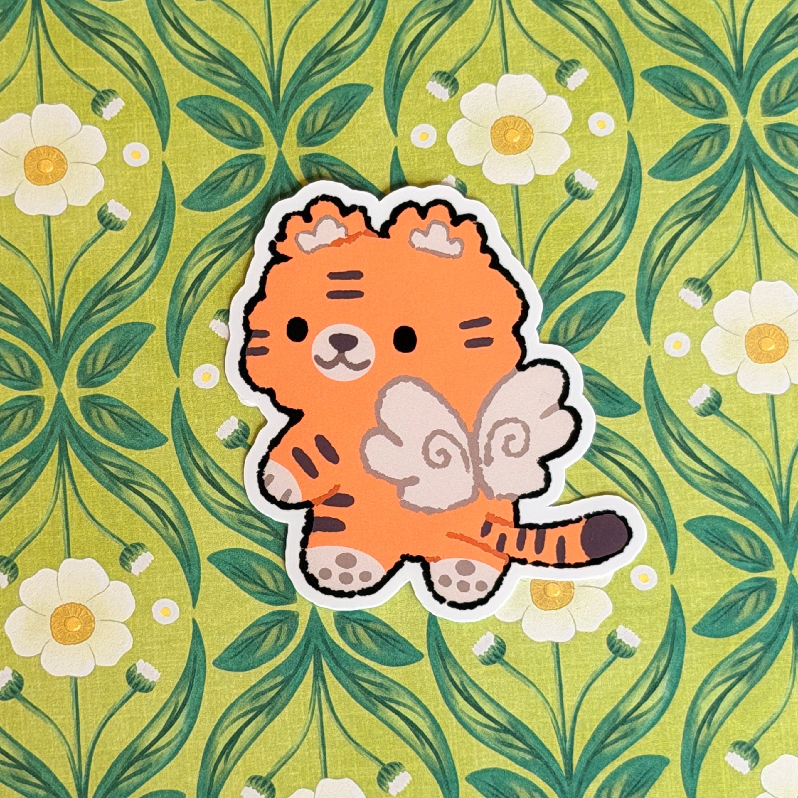 Tiger Angel Sticker