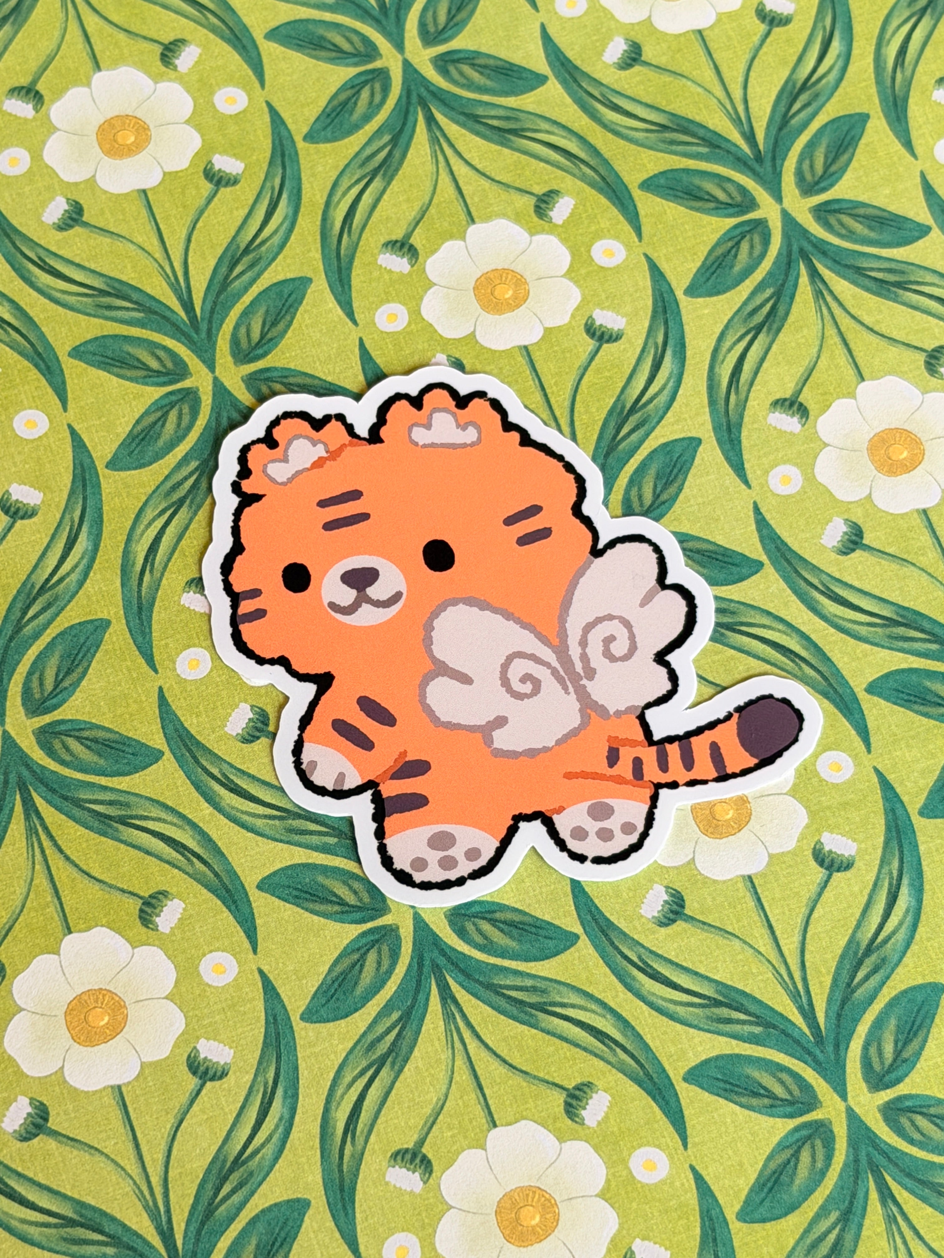 Tiger Angel Sticker