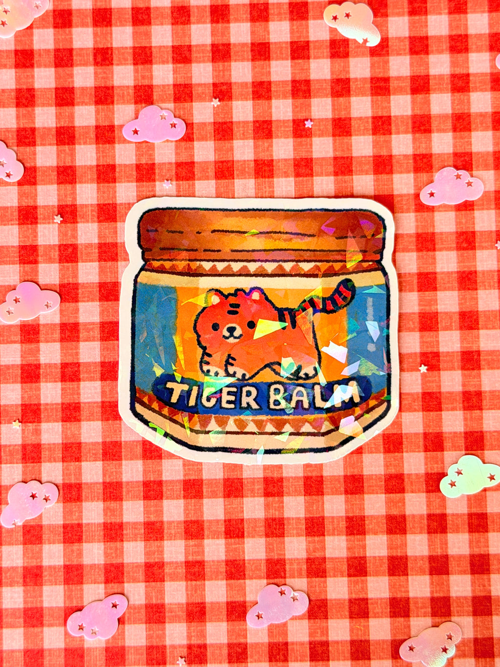 Tiger Balm Holographic Sticker