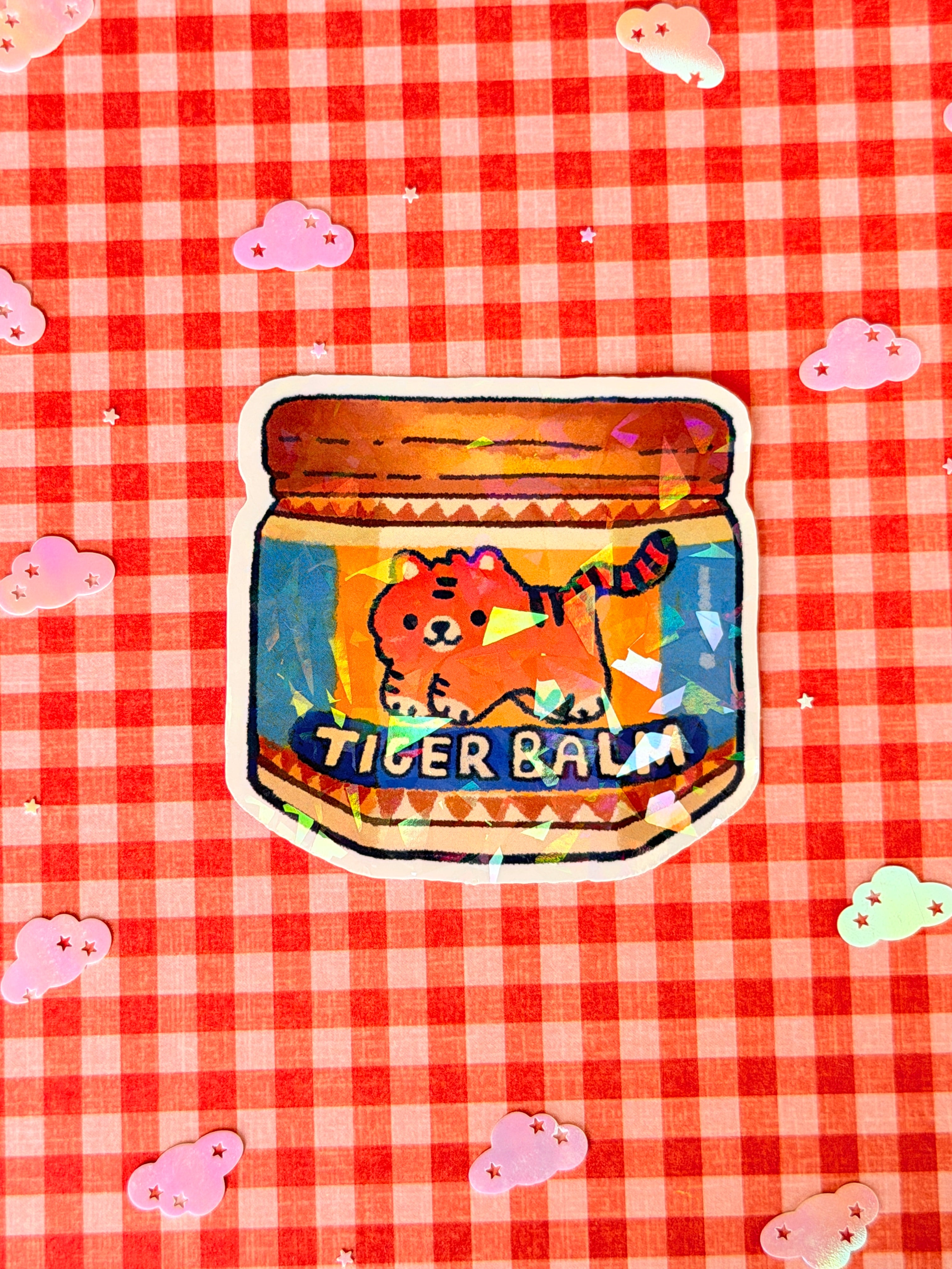 Tiger Balm Holographic Sticker