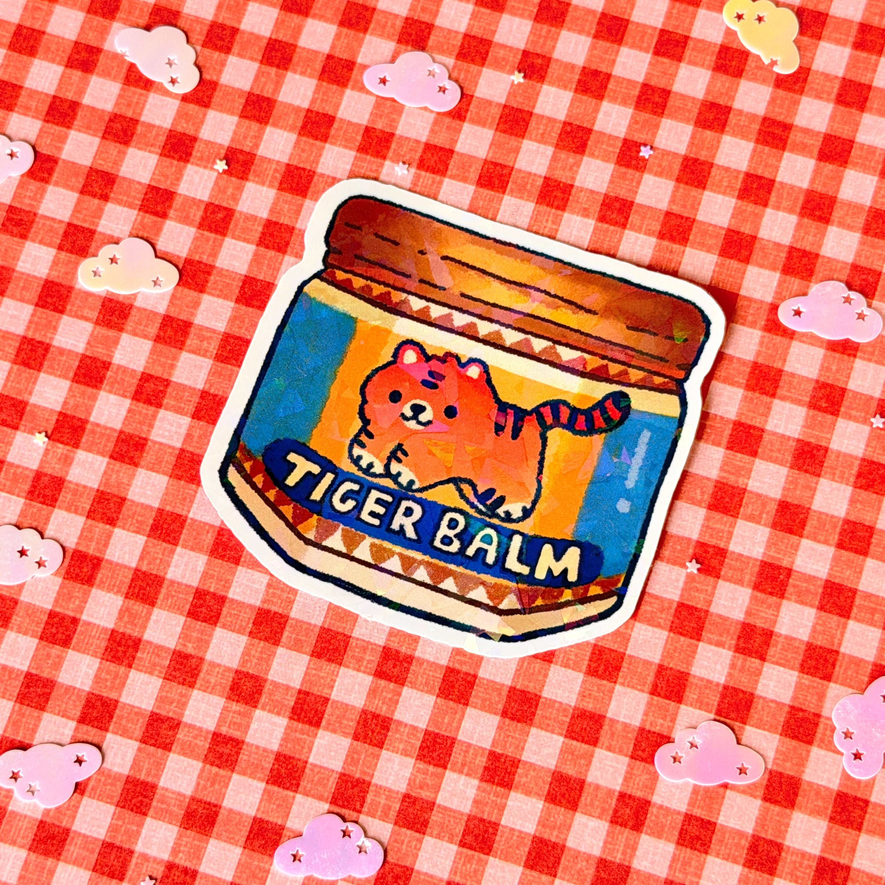 Tiger Balm Holographic Sticker