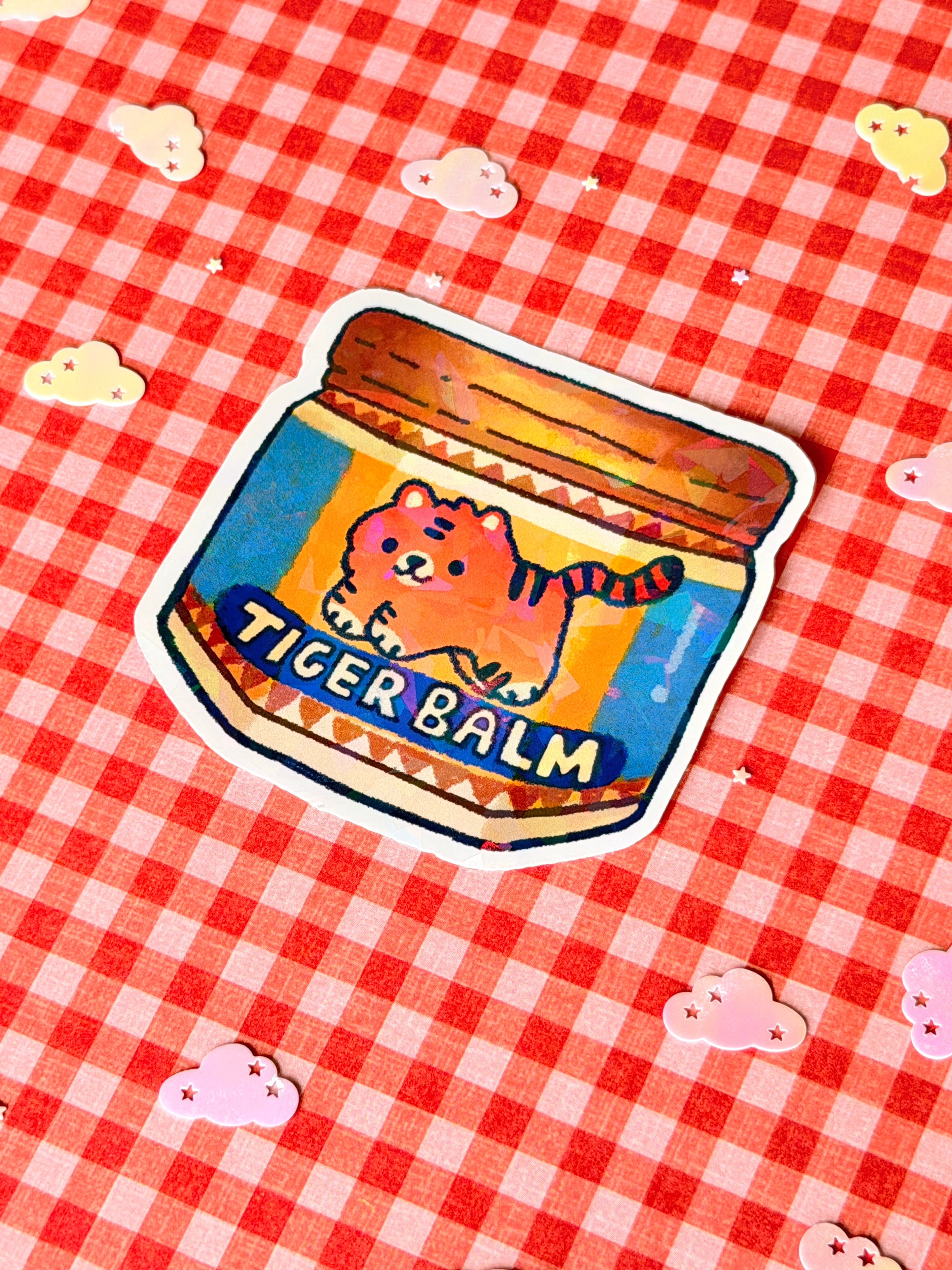 Tiger Balm Holographic Sticker