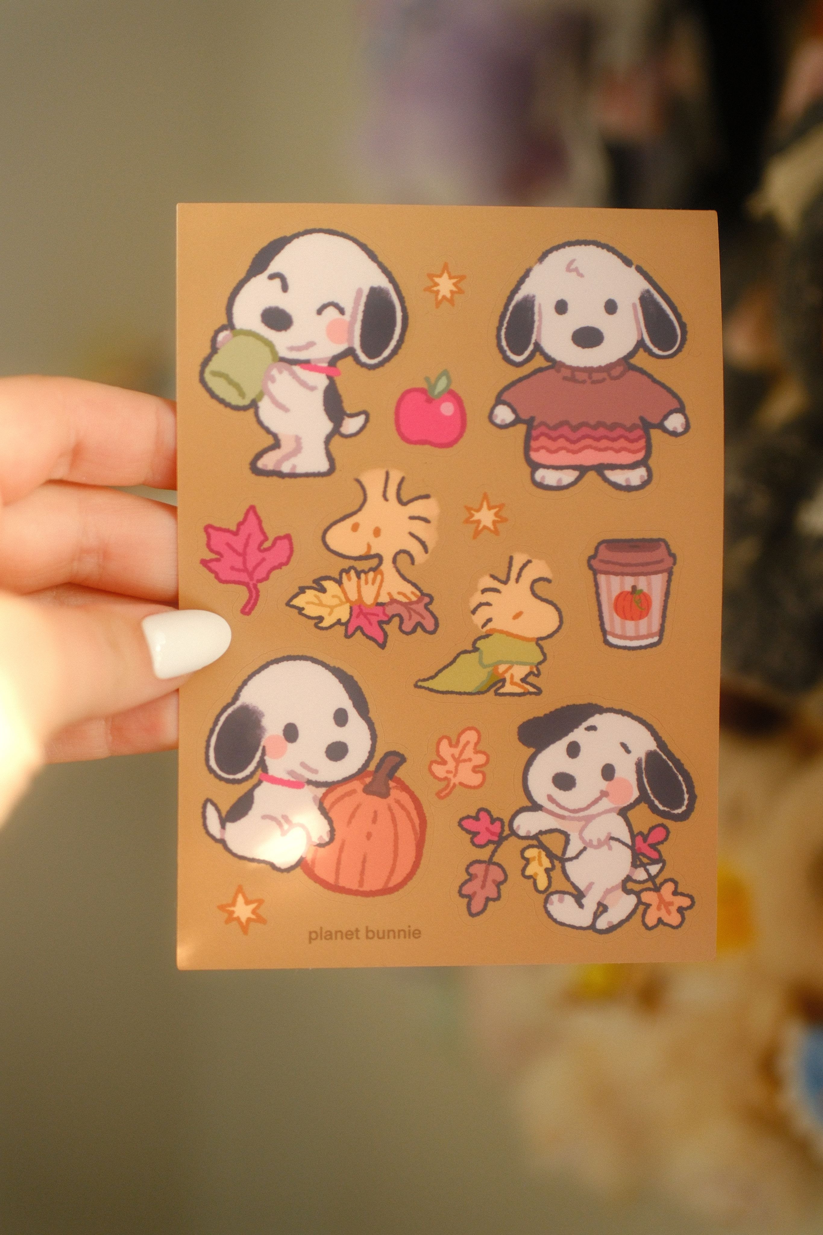 Autumn Snoopy Sticker Sheet