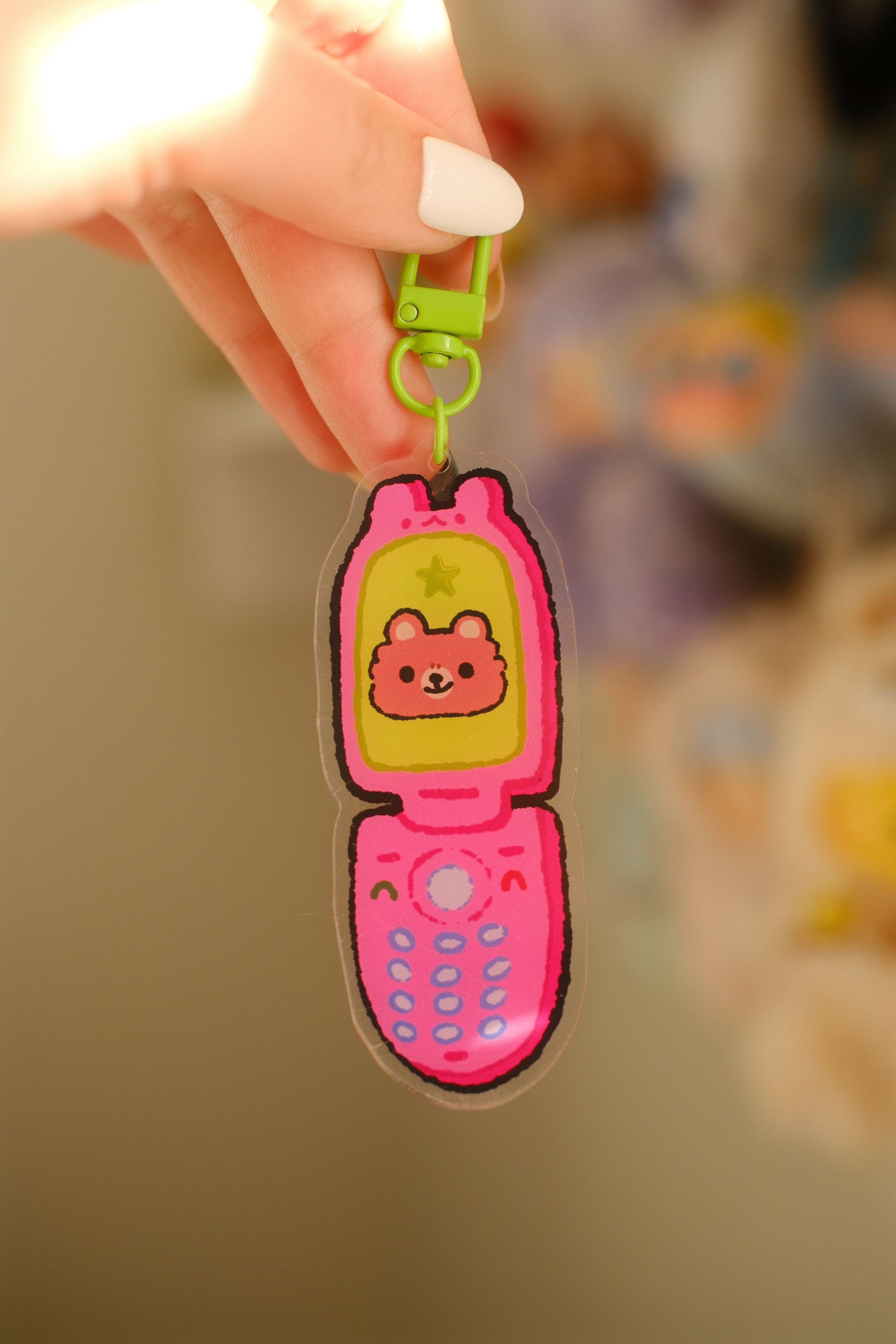 Bear Phone Keychain