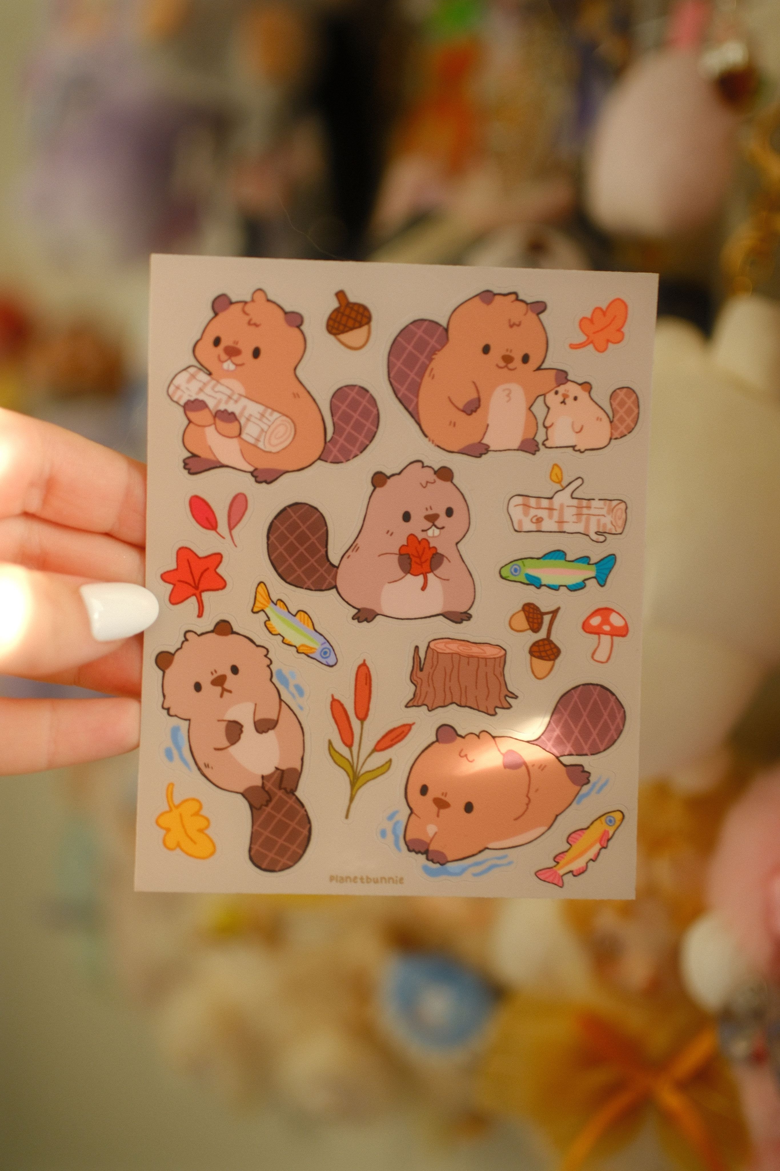Beaver Sticker Sheet