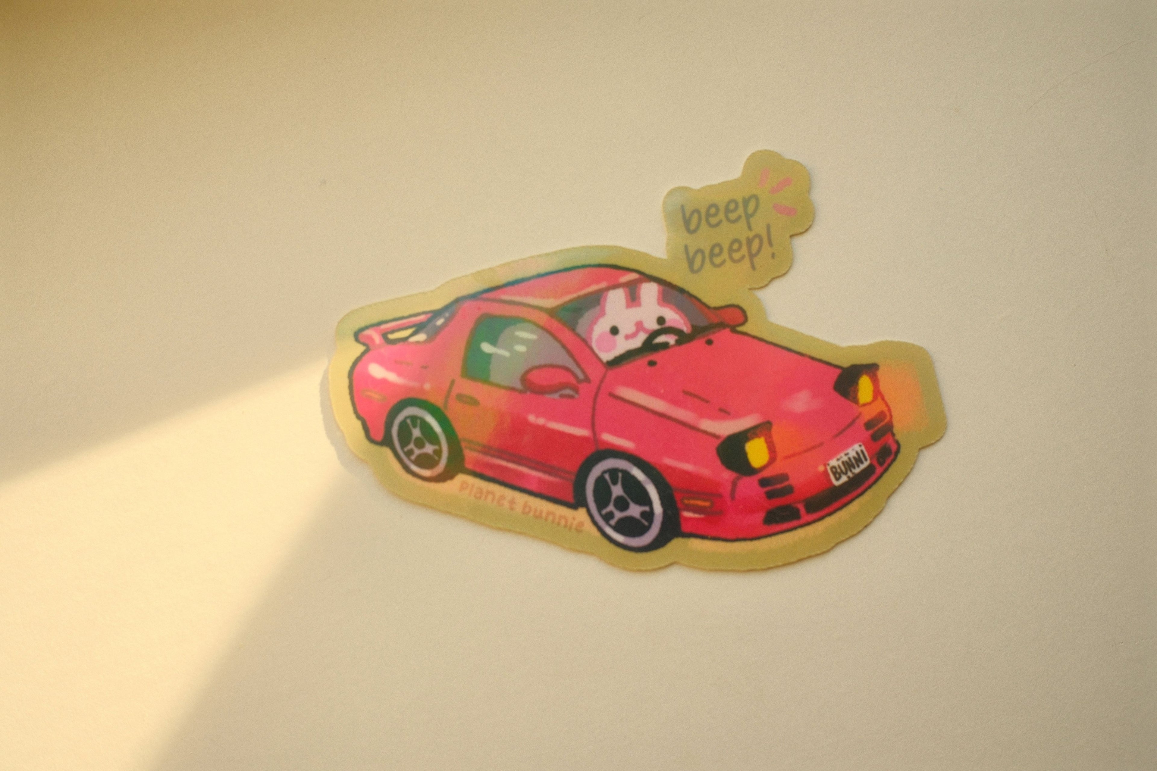 Bunny Car Sticker