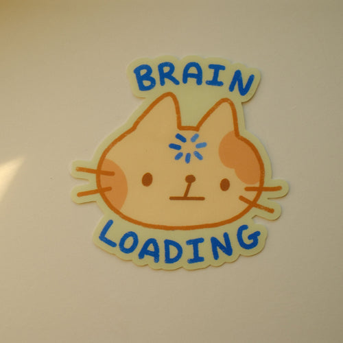 Brain Loading Sticker