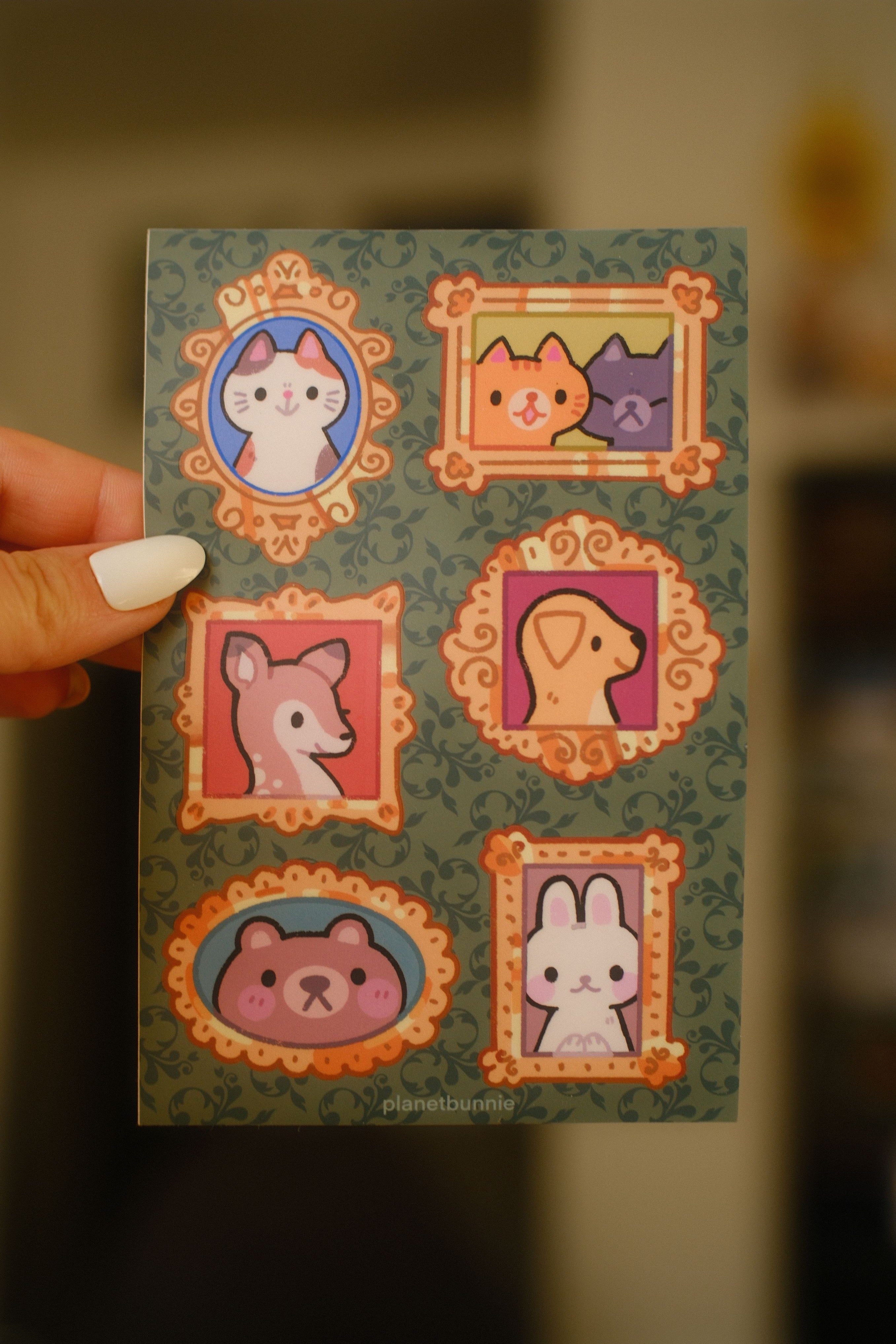 Animal Portraits Sticker Sheet