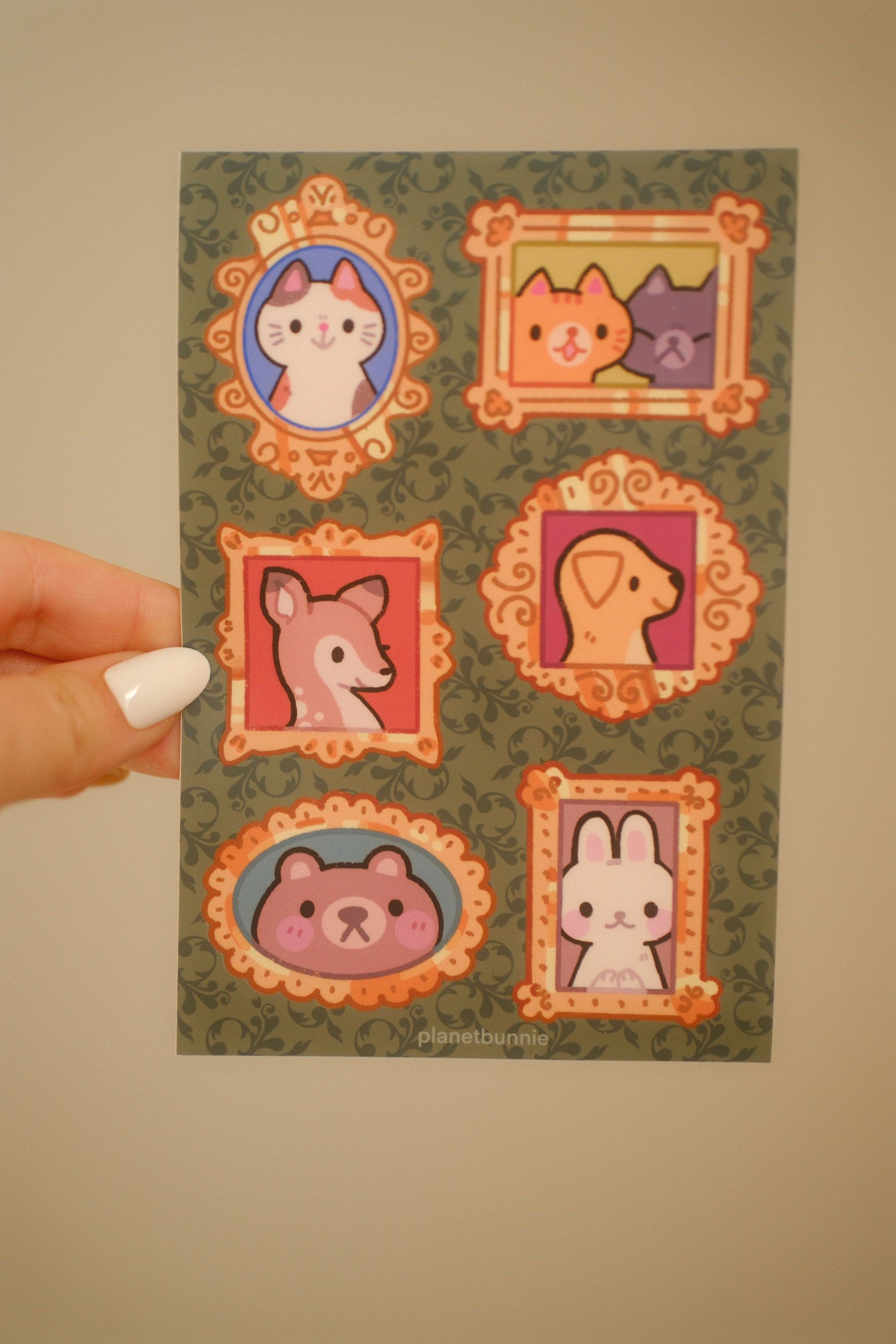 Animal Portraits Sticker Sheet
