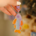 Purple Fish Keychain