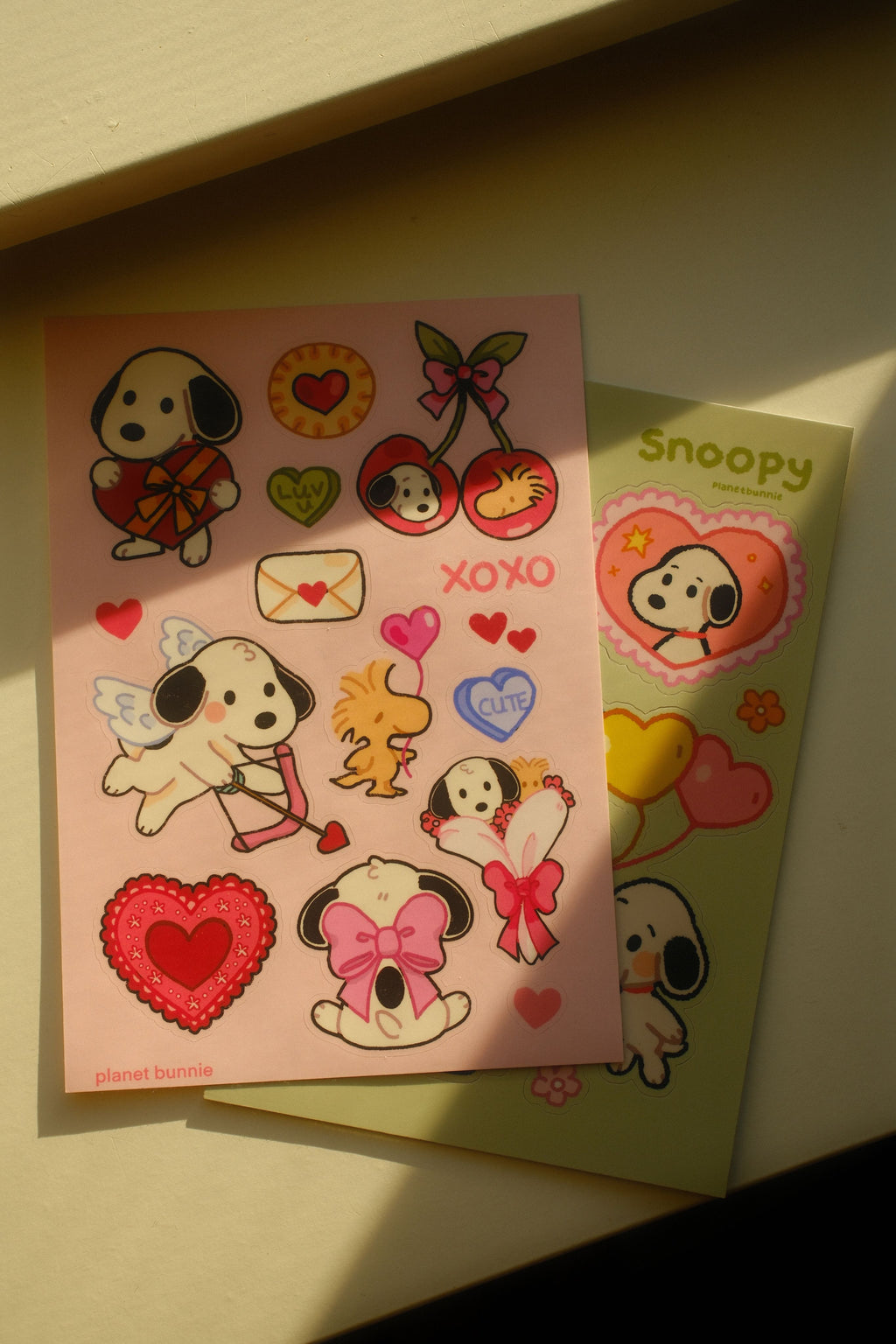 Valentine Snoopy Sticker Sheet