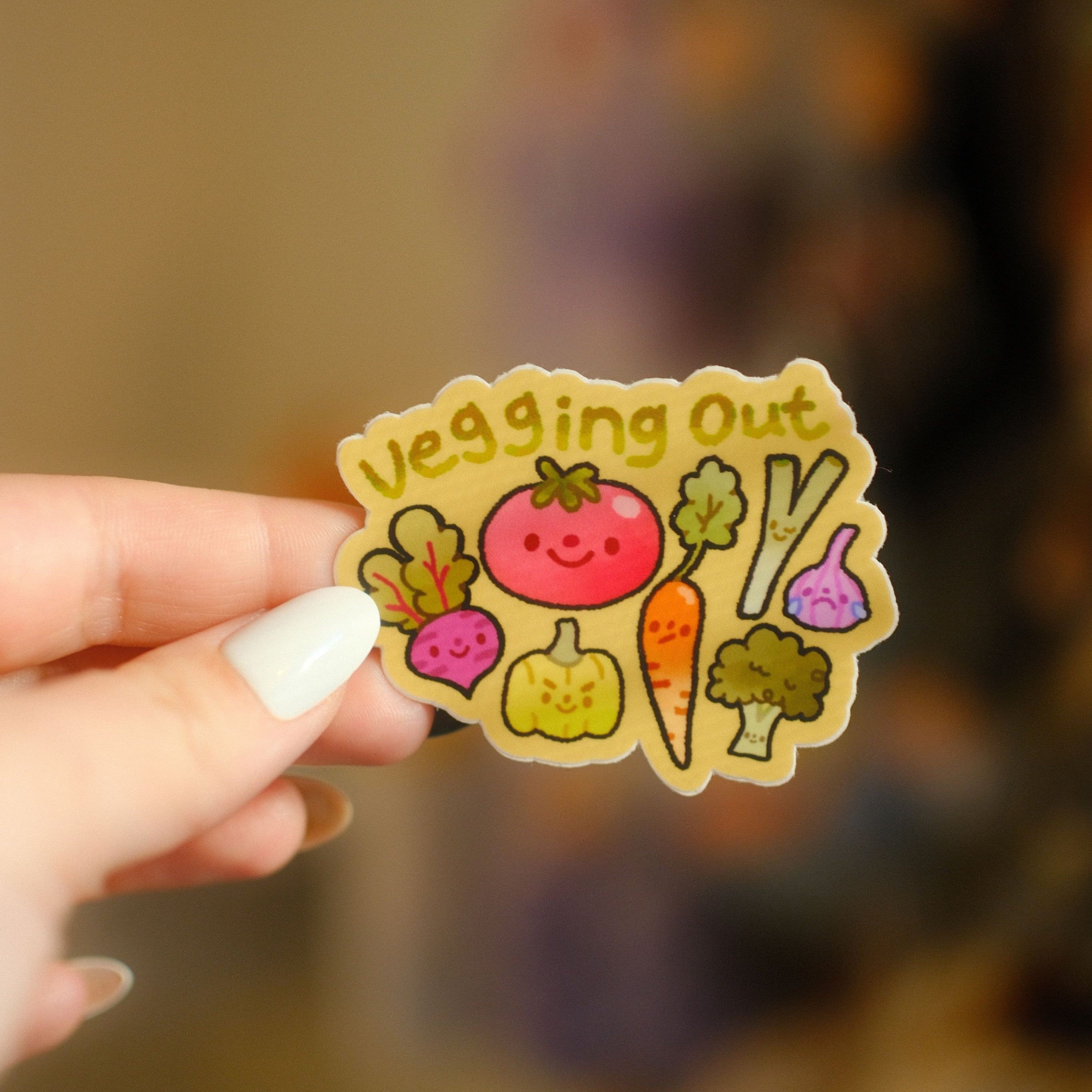 Vegging Out Sticker