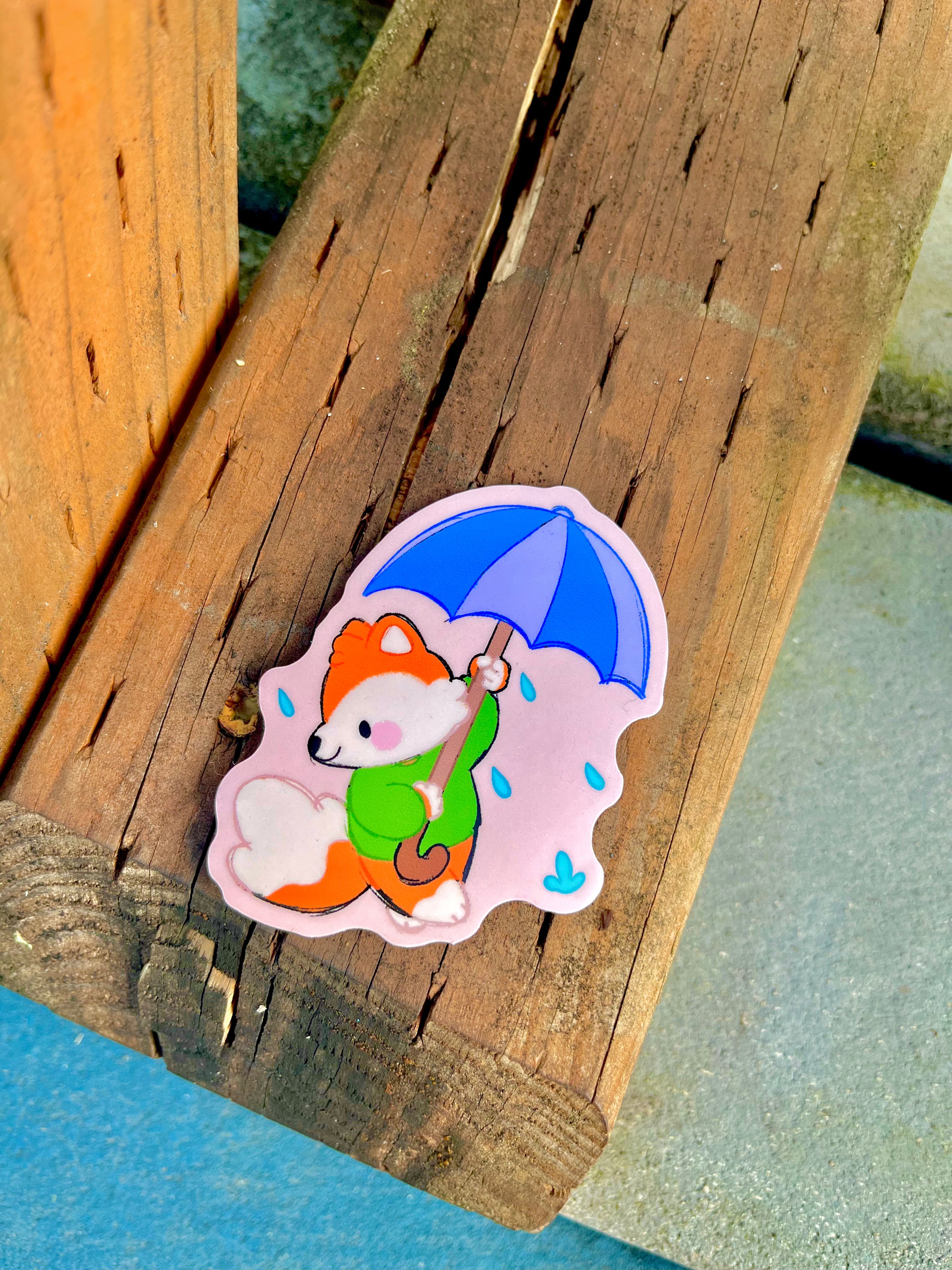 Fox in Rain Sticker