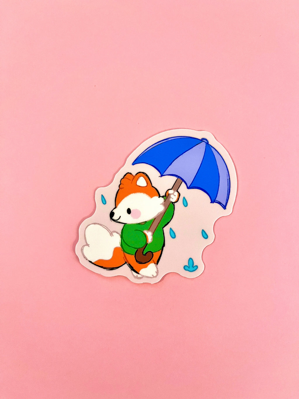 Fox in Rain Sticker
