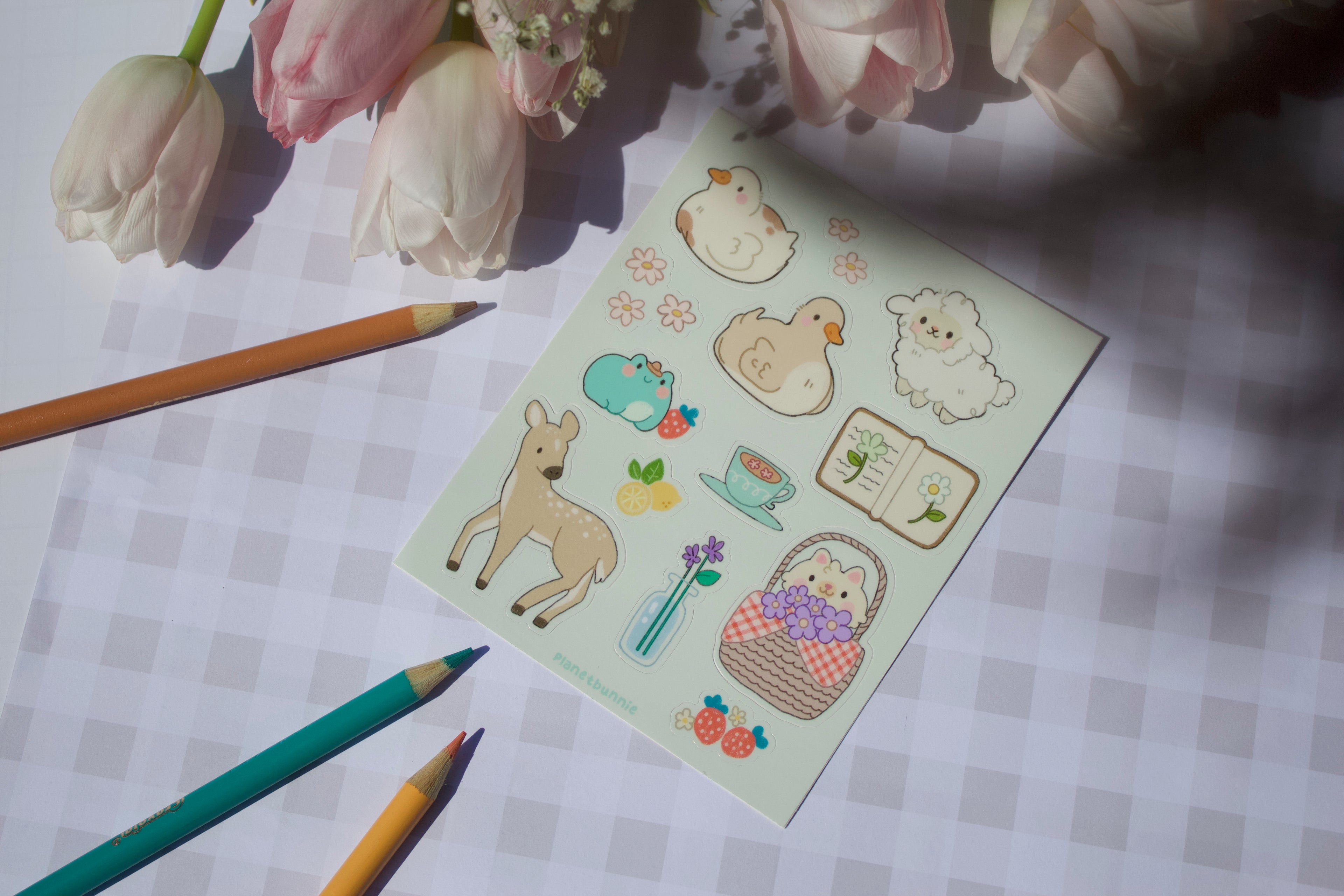 Spring Picnic Sticker Sheet