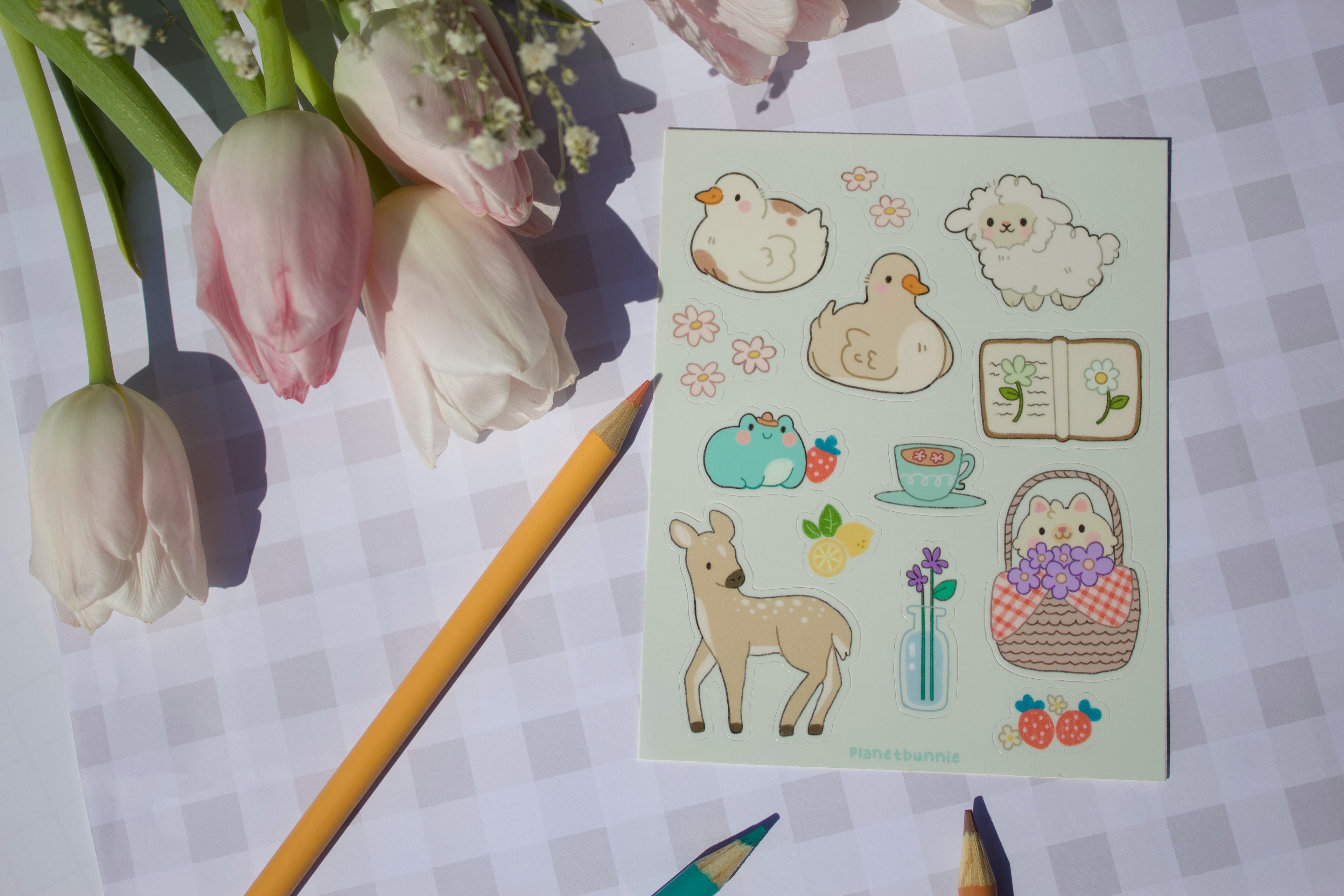 Spring Picnic Sticker Sheet