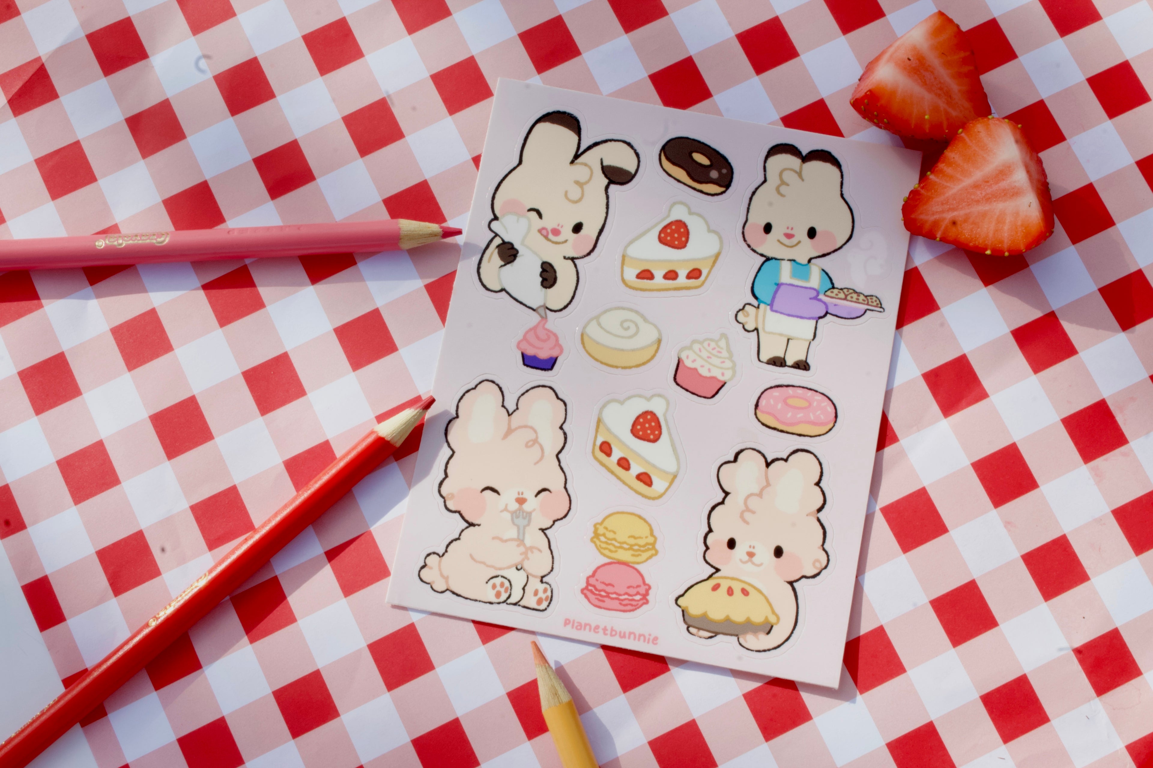 Bunny Bakery Sticker Sheet
