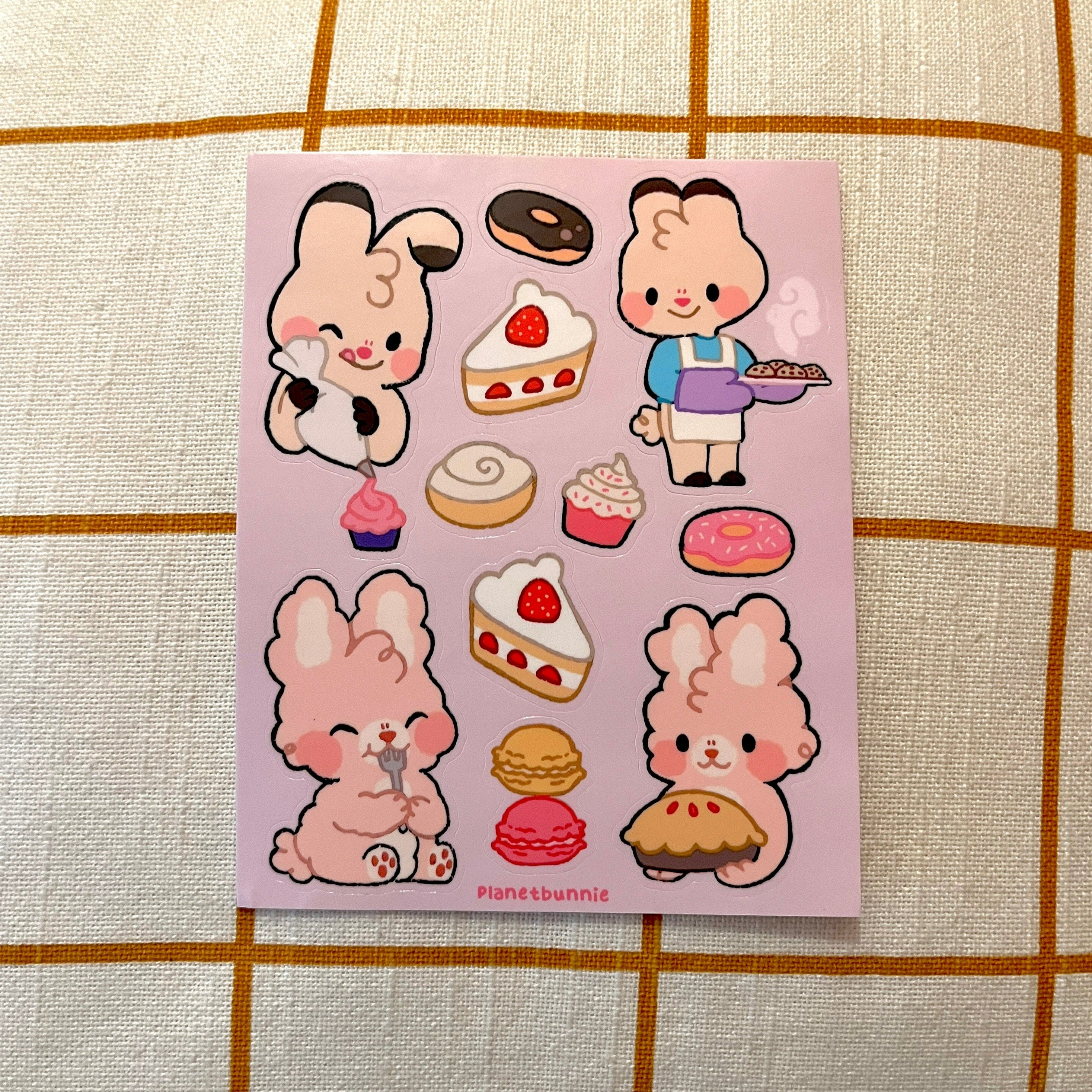 Bunny Bakery Sticker Sheet