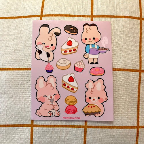 Bunny Bakery Sticker Sheet