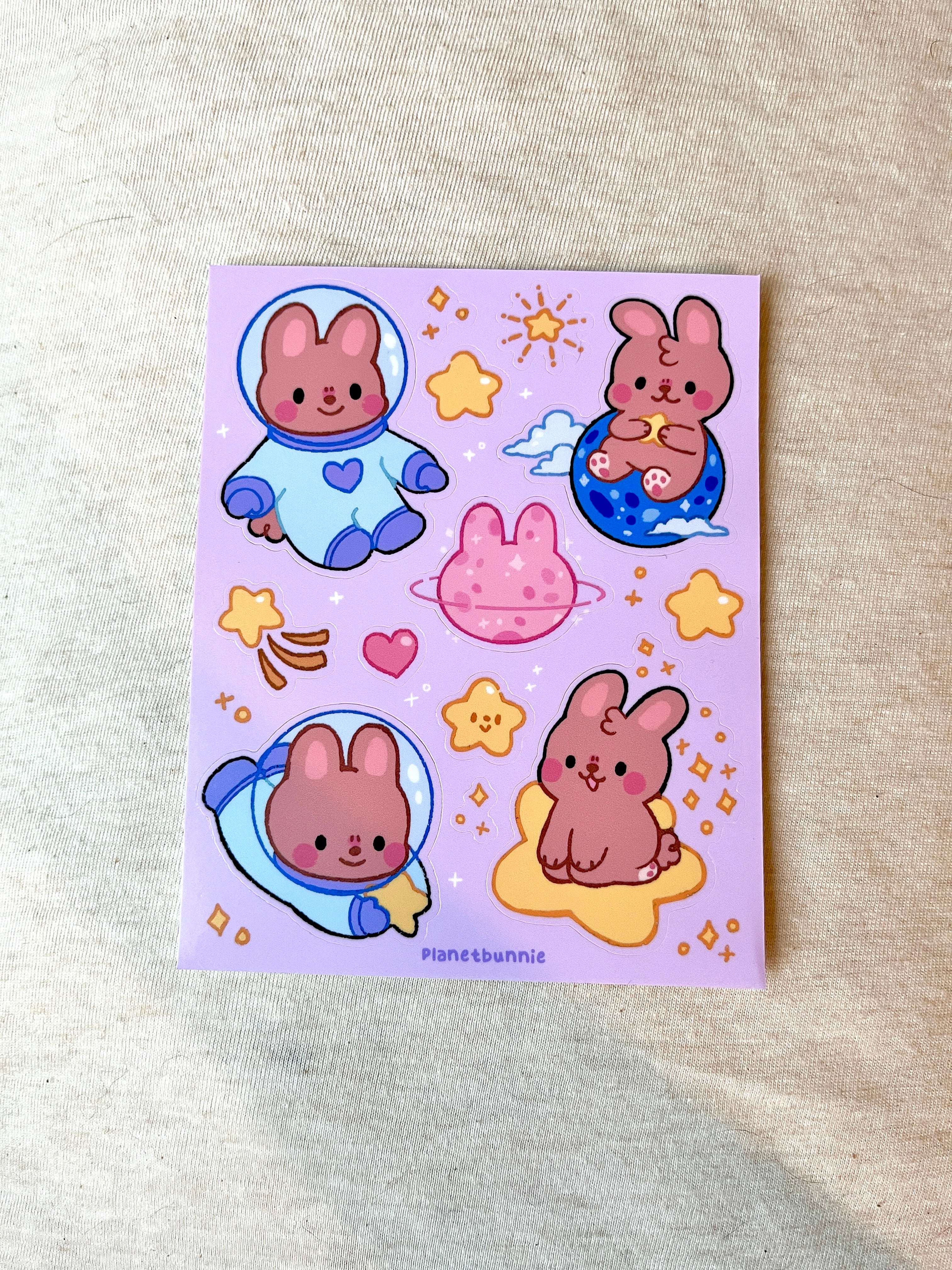 Planet Bunnie Sticker Sheet