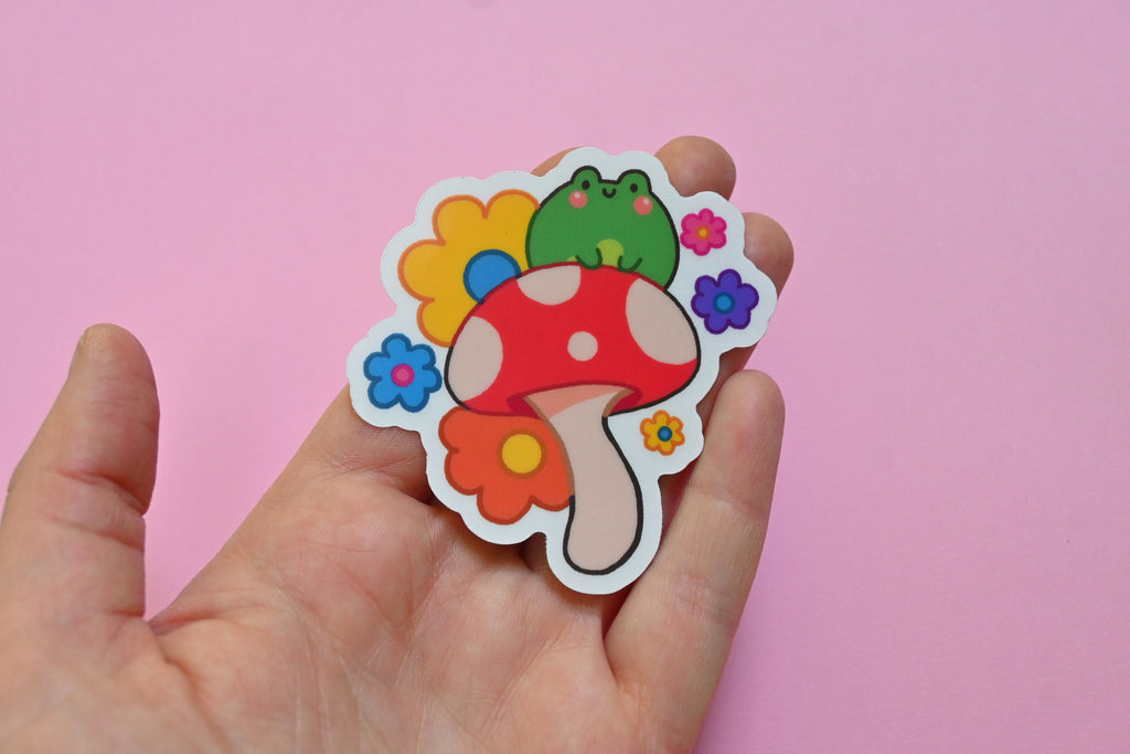 Groovy Frog Sticker
