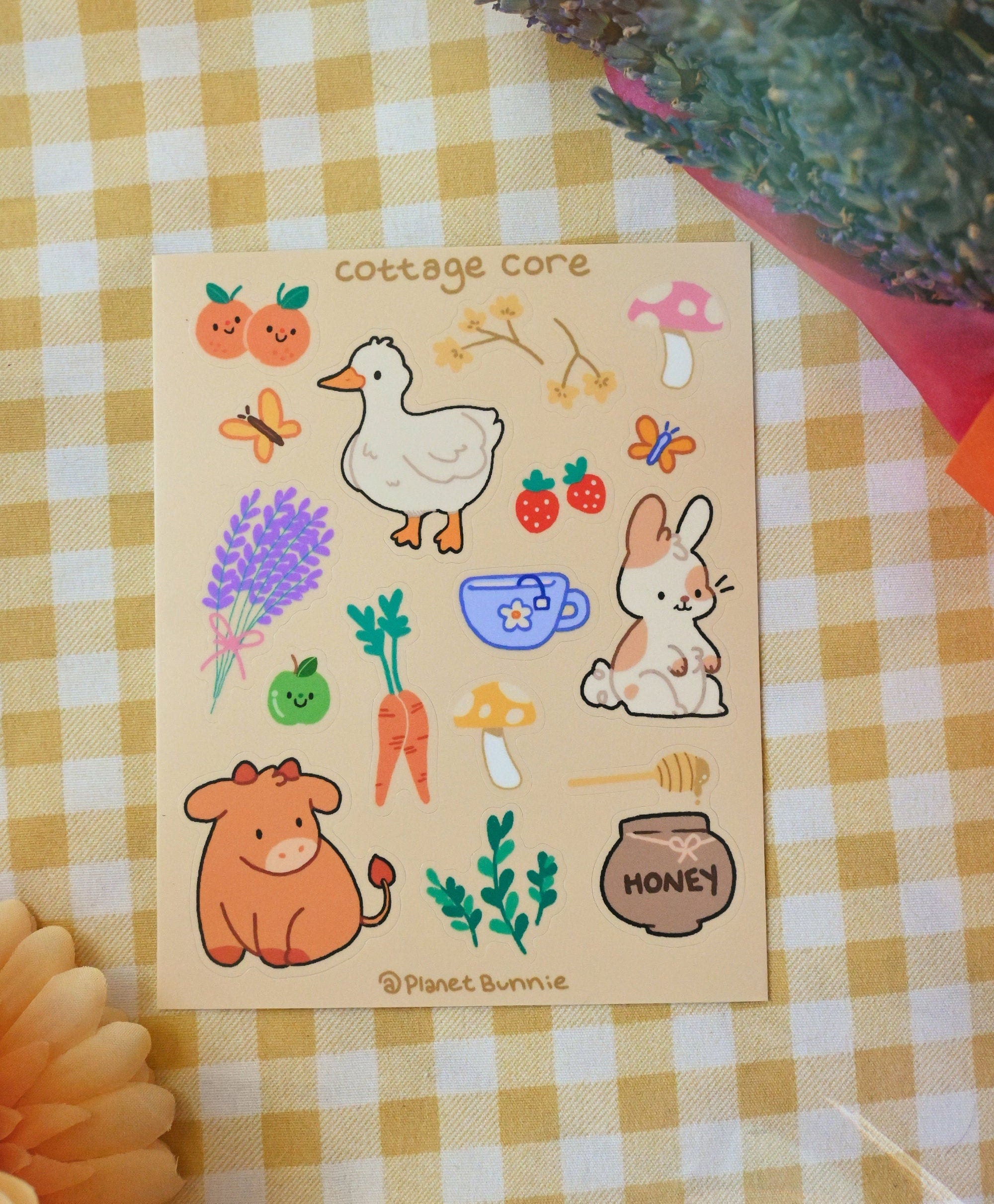 Cottagecore Sticker Sheet