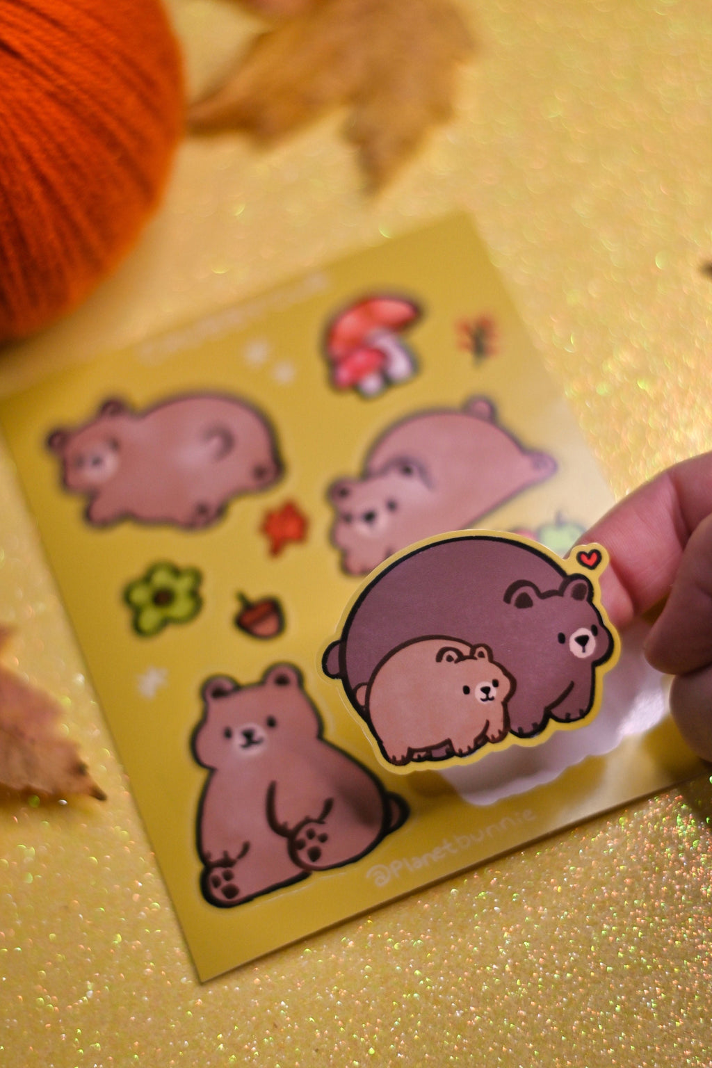 Chubby Cub Sticker Sheet (Apple & Dumpling)