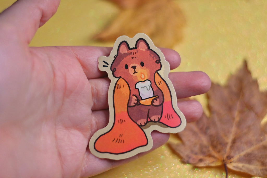 Spooky Halloween Cat Sticker