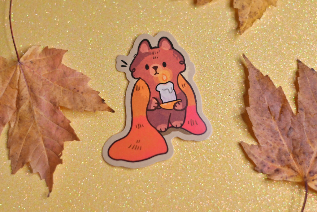 Spooky Halloween Cat Sticker