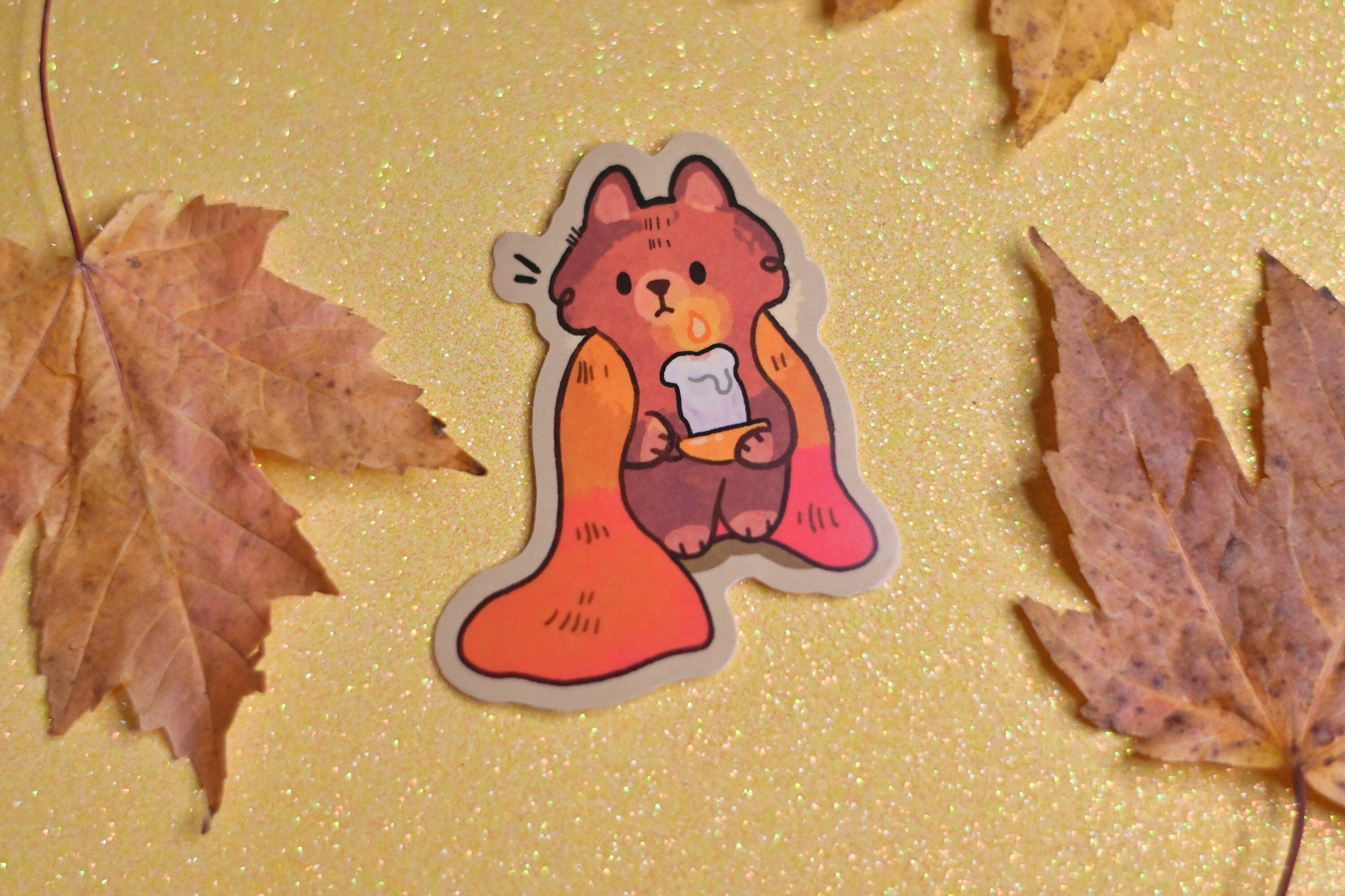 Spooky Halloween Cat Sticker