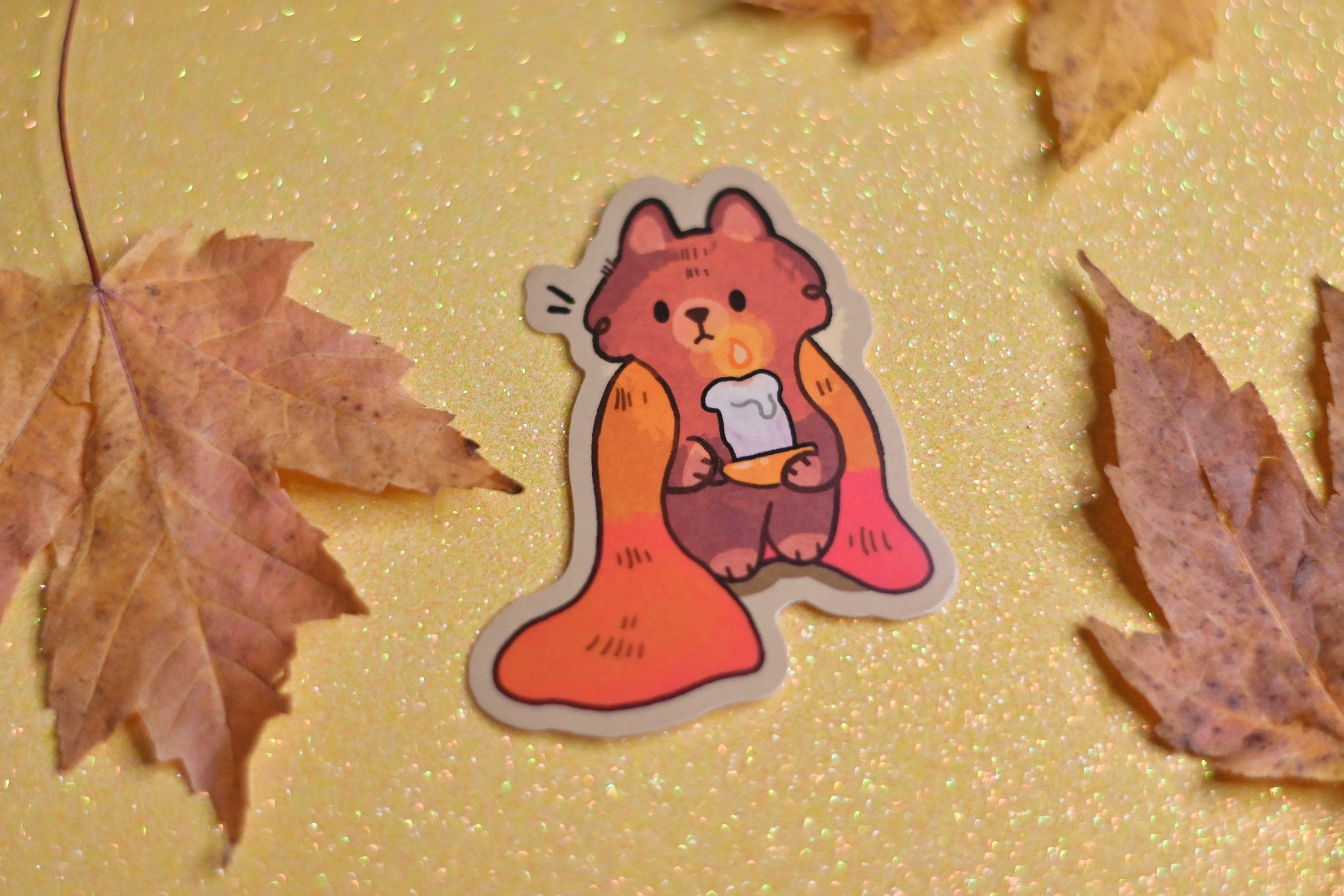 Spooky Halloween Cat Sticker