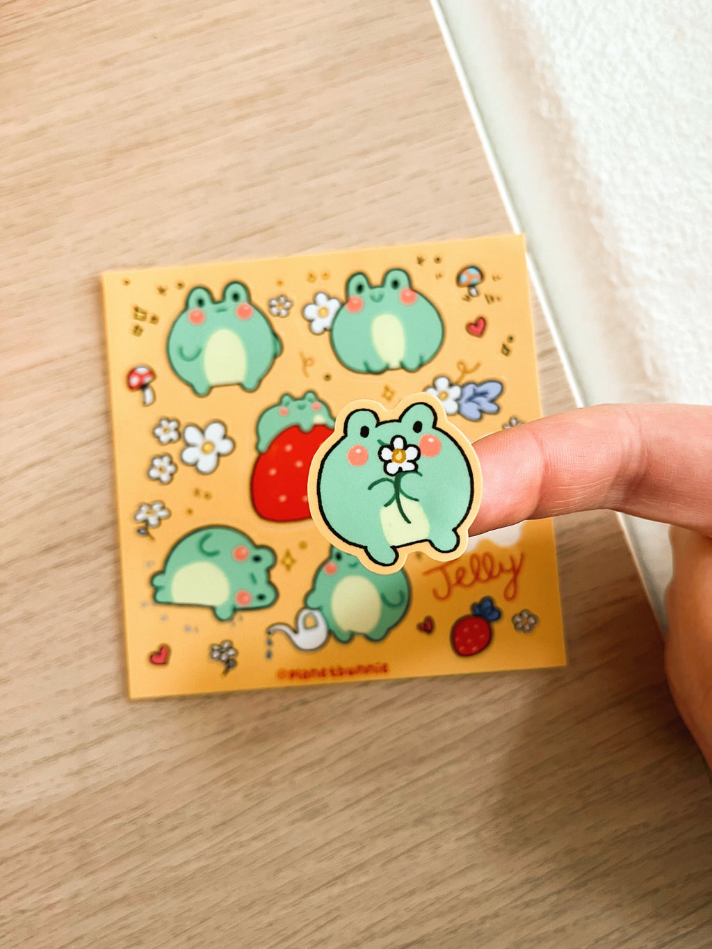 Jelly the Strawberry Frog - Mini Sticker Sheet